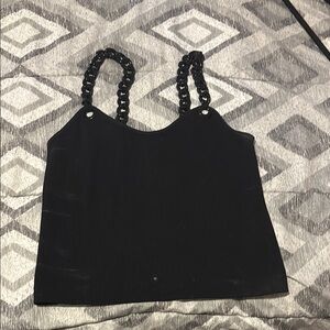 NWOT fct with love Black Women's Ribbed Stretch Top Tank